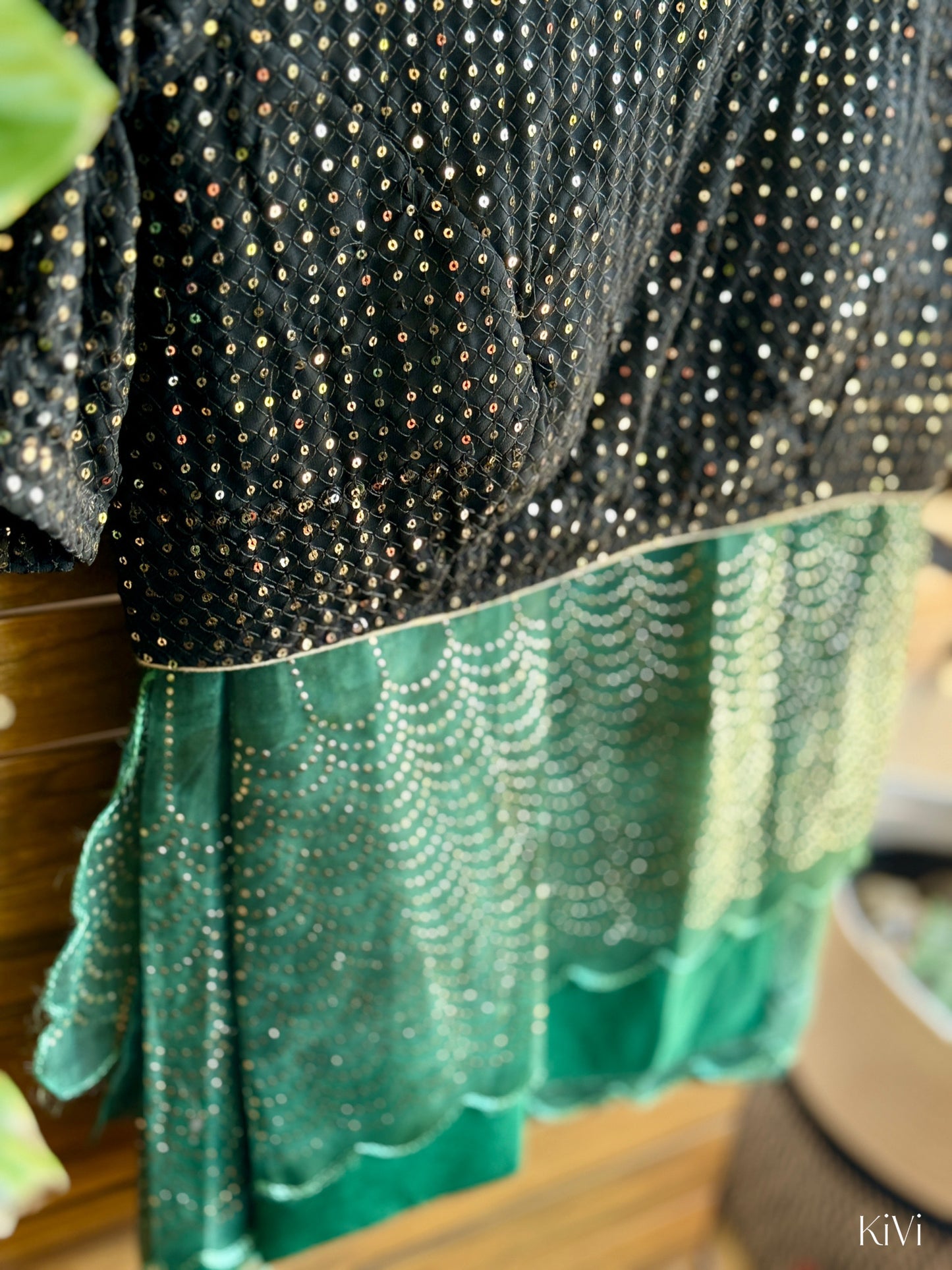 Organza Saree with Customized Blouse