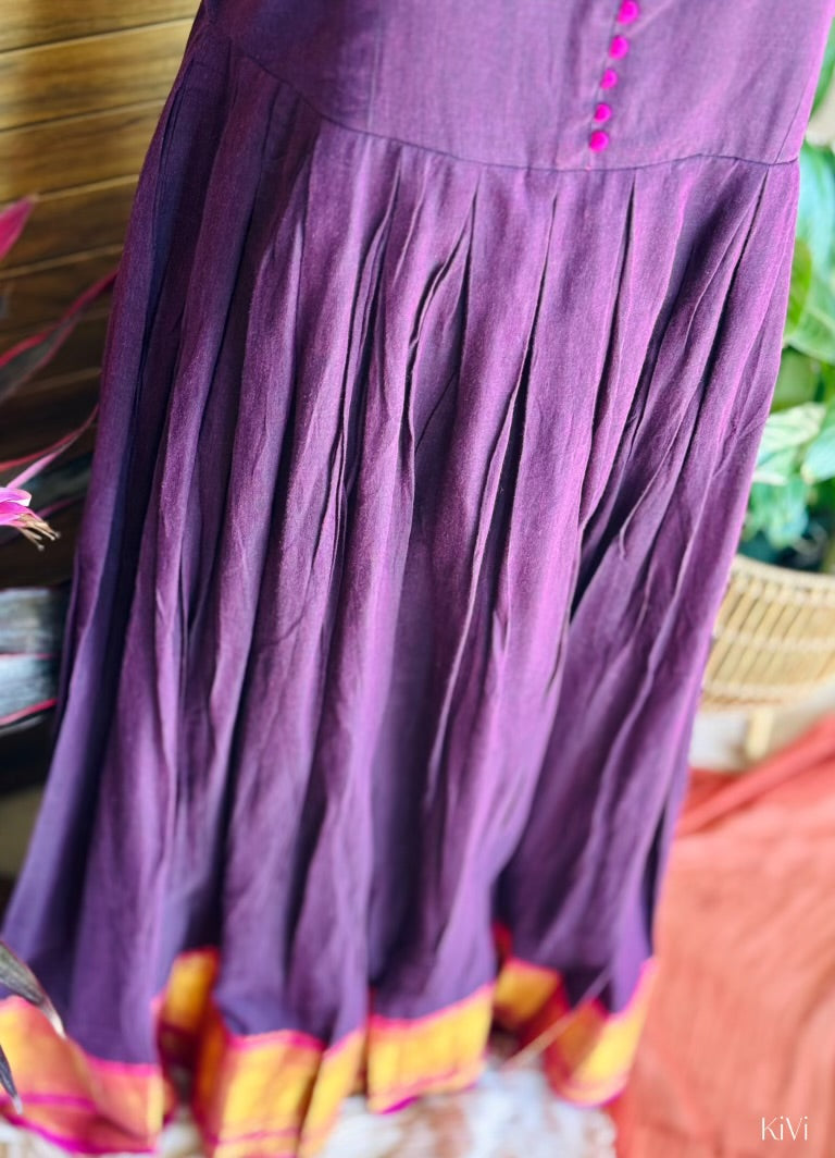 Purple Narayanpet Long dress