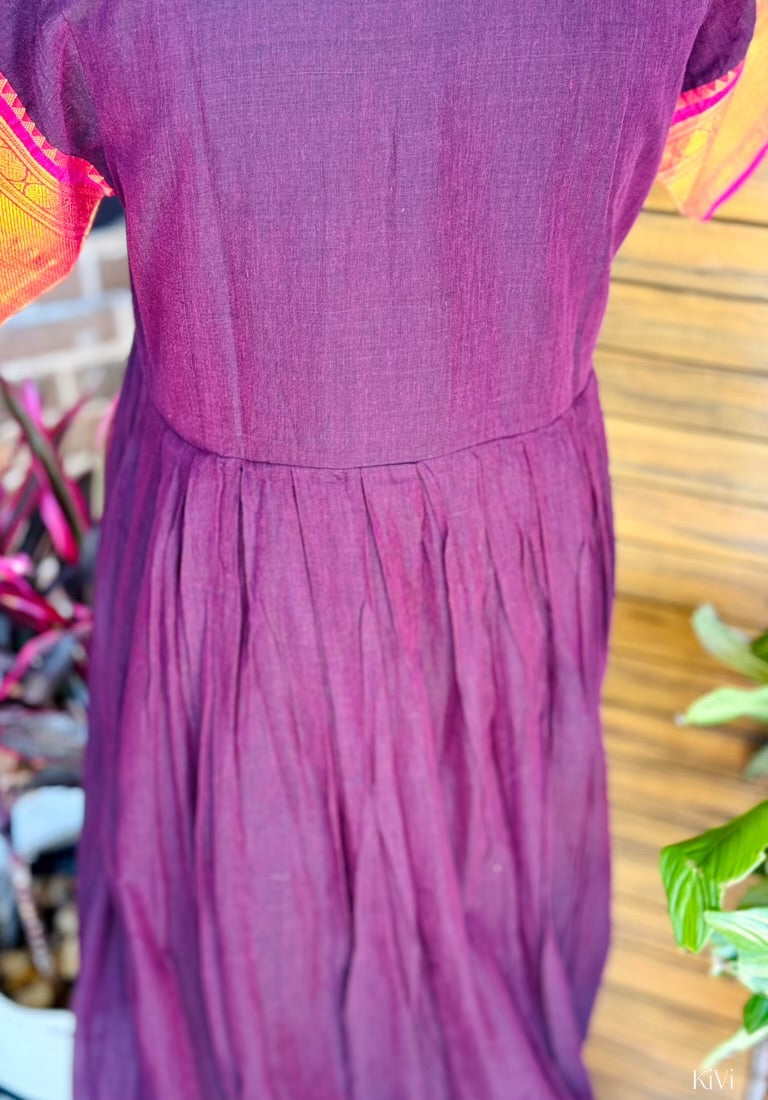 Purple Narayanpet Long dress