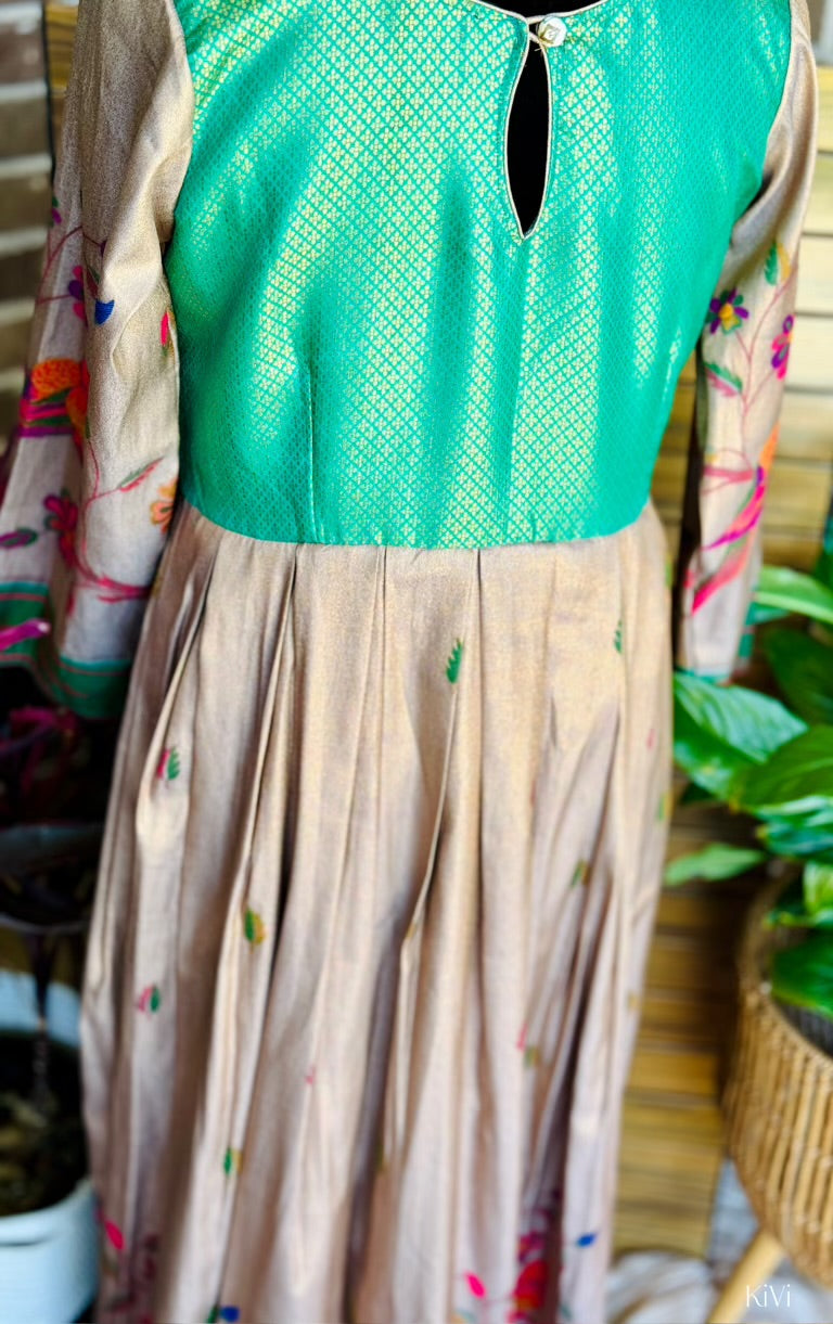 Traditional Paithani long dress