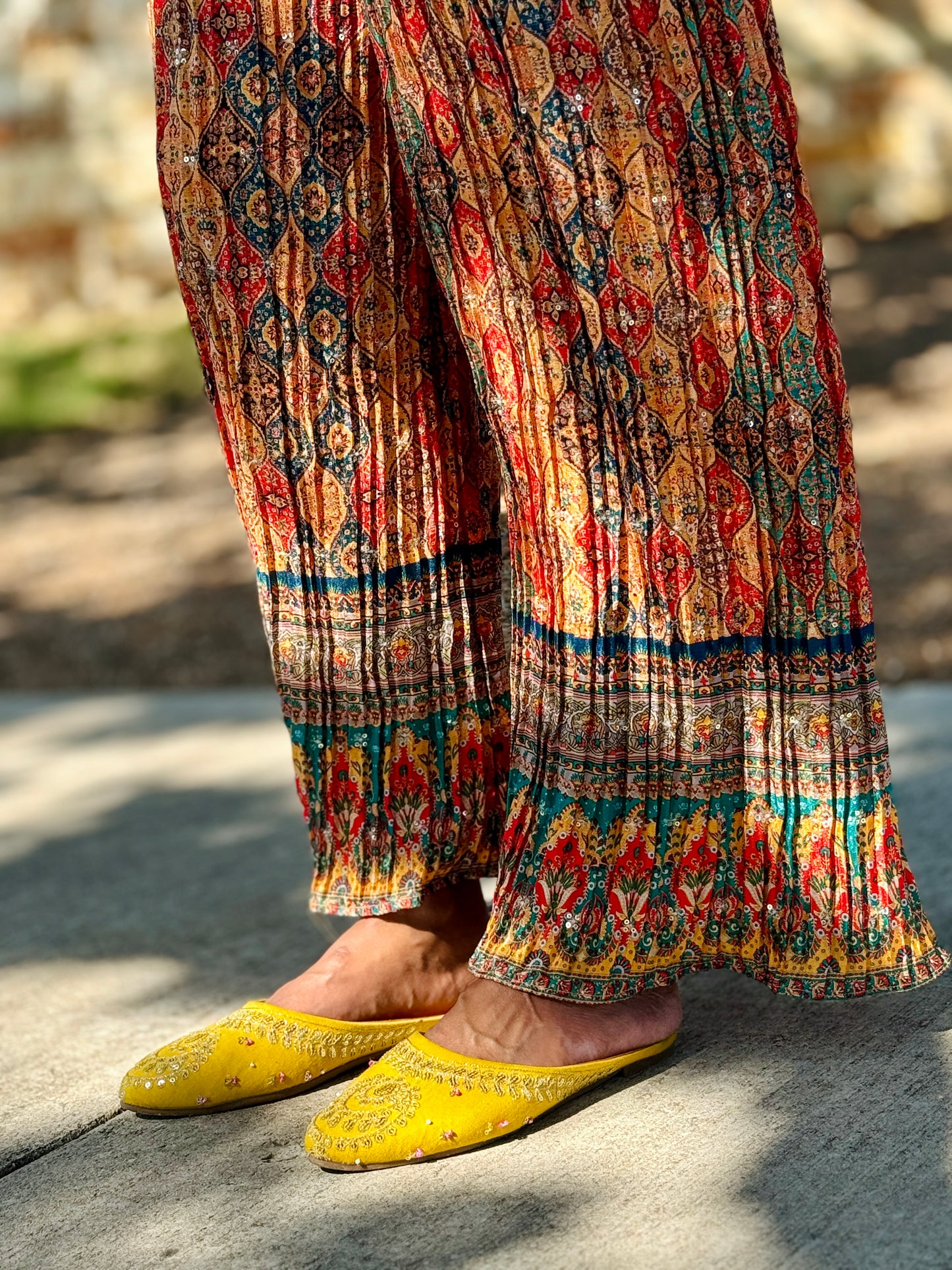 Crushed Yellow-multi Co-ord Set